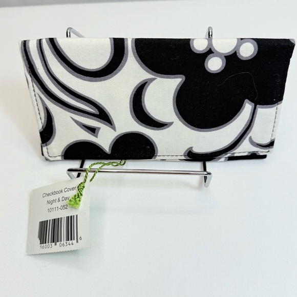 Vera Bradley Night & Day Checkbook Cover in Black and White - Picture 2 of 6